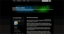 Desktop Screenshot of escribeovive.blogspot.com