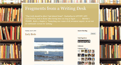 Desktop Screenshot of fragmentsfromawritingdesk.blogspot.com