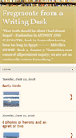 Mobile Screenshot of fragmentsfromawritingdesk.blogspot.com