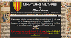 Desktop Screenshot of miniaturasmilitaresalfonscanovas.blogspot.com