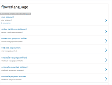Tablet Screenshot of flowerlanguage.blogspot.com