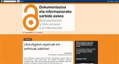 Desktop Screenshot of dokumentazioa2011jardunaldiak.blogspot.com