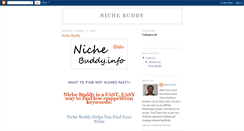 Desktop Screenshot of niche-buddy.blogspot.com