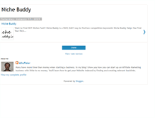 Tablet Screenshot of niche-buddy.blogspot.com