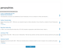 Tablet Screenshot of pesonalities-india.blogspot.com