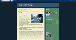 Desktop Screenshot of expressoilchange.blogspot.com