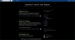 Desktop Screenshot of contactwiththeenemy.blogspot.com