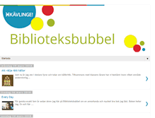 Tablet Screenshot of biblioteksbubbel.blogspot.com