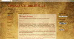 Desktop Screenshot of cienciacriminalistica.blogspot.com