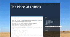 Desktop Screenshot of lomboksites.blogspot.com