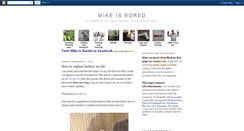 Desktop Screenshot of mike-is-bored.blogspot.com