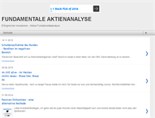 Tablet Screenshot of aktienanalyse-fundamental.blogspot.com