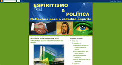 Desktop Screenshot of espiritismoepolitica.blogspot.com