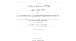 Desktop Screenshot of lovecakepiece.blogspot.com