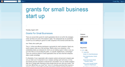 Desktop Screenshot of grantsforsmallbusinessstartup.blogspot.com