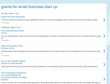 Tablet Screenshot of grantsforsmallbusinessstartup.blogspot.com