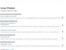 Tablet Screenshot of linuxwisdom.blogspot.com