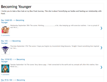 Tablet Screenshot of becomingyounger.blogspot.com