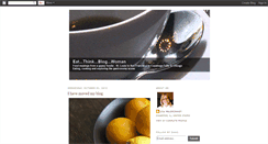 Desktop Screenshot of eatthinkblogwoman.blogspot.com