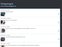 Tablet Screenshot of ginigyongyei.blogspot.com