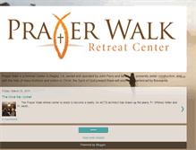 Tablet Screenshot of prayerwalkretreatcenter.blogspot.com