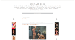 Desktop Screenshot of bodyartbody.blogspot.com