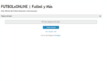 Tablet Screenshot of futbolxonline.blogspot.com