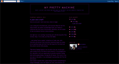 Desktop Screenshot of myprettymachine.blogspot.com