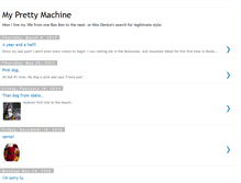 Tablet Screenshot of myprettymachine.blogspot.com