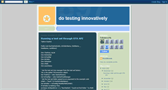 Desktop Screenshot of innovativetesting.blogspot.com