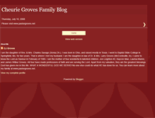 Tablet Screenshot of cheuriegrovesfamilyblog.blogspot.com