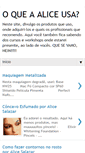 Mobile Screenshot of oqueaaliceusa.blogspot.com