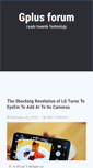 Mobile Screenshot of gplusforum.blogspot.com