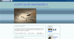 Desktop Screenshot of educacaomatematica2010.blogspot.com