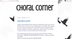 Desktop Screenshot of choralcorner.blogspot.com