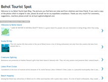 Tablet Screenshot of boholtouristspot.blogspot.com