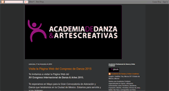 Desktop Screenshot of academiaprofesionaldedanza.blogspot.com