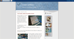 Desktop Screenshot of modernartifacts.blogspot.com