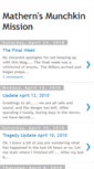 Mobile Screenshot of mathernsmunchkinmission.blogspot.com