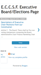 Mobile Screenshot of eccsfelections.blogspot.com