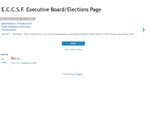 Tablet Screenshot of eccsfelections.blogspot.com