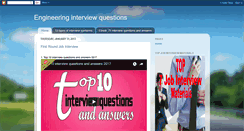 Desktop Screenshot of engineering-interview-questions.blogspot.com