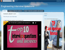 Tablet Screenshot of engineering-interview-questions.blogspot.com