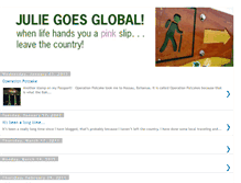Tablet Screenshot of juliegoesglobal.blogspot.com