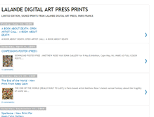Tablet Screenshot of lalandedigitalpressprints.blogspot.com
