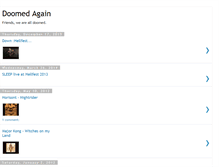 Tablet Screenshot of doomedagain.blogspot.com