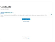 Tablet Screenshot of findjobcanada.blogspot.com