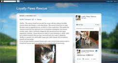 Desktop Screenshot of loyaltypawsrescue.blogspot.com