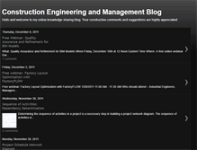 Tablet Screenshot of constructionengineeringandmanagement.blogspot.com