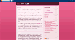 Desktop Screenshot of first-crush.blogspot.com